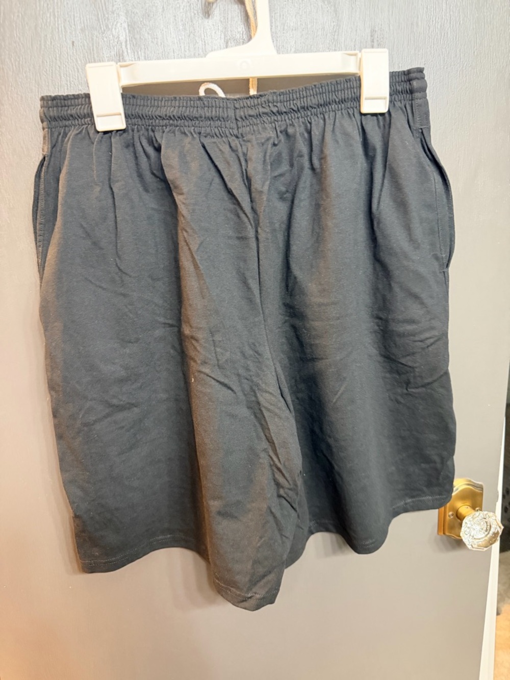 Champion Men's Black Athletic Elastic-Waist Shorts Only The Family